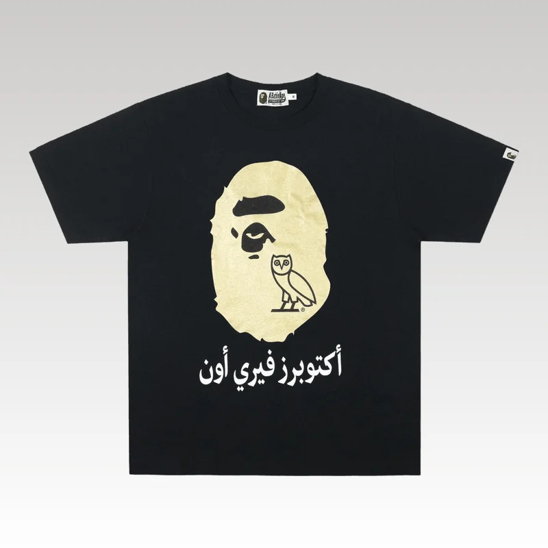 BAPE x OVO Ape Head Black Gold - Drip Slum
