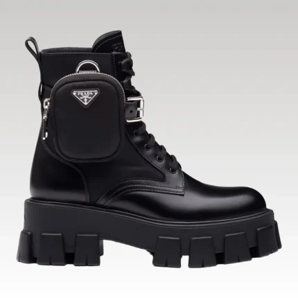 Boot Prada Moonlith leather boot with bag detail PD066 - Drip Slum