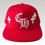 Cap Chrome Hearts Cross Patch Red CH119 - Drip Slum