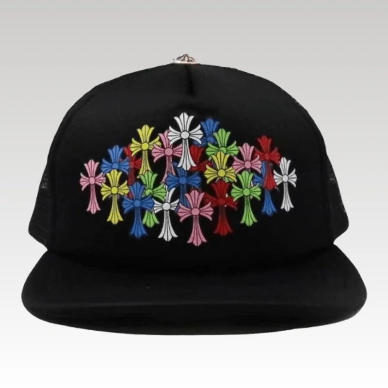 Cap Chrome Hearts Multi Color Crosses Trucker Hat - Drip Slum