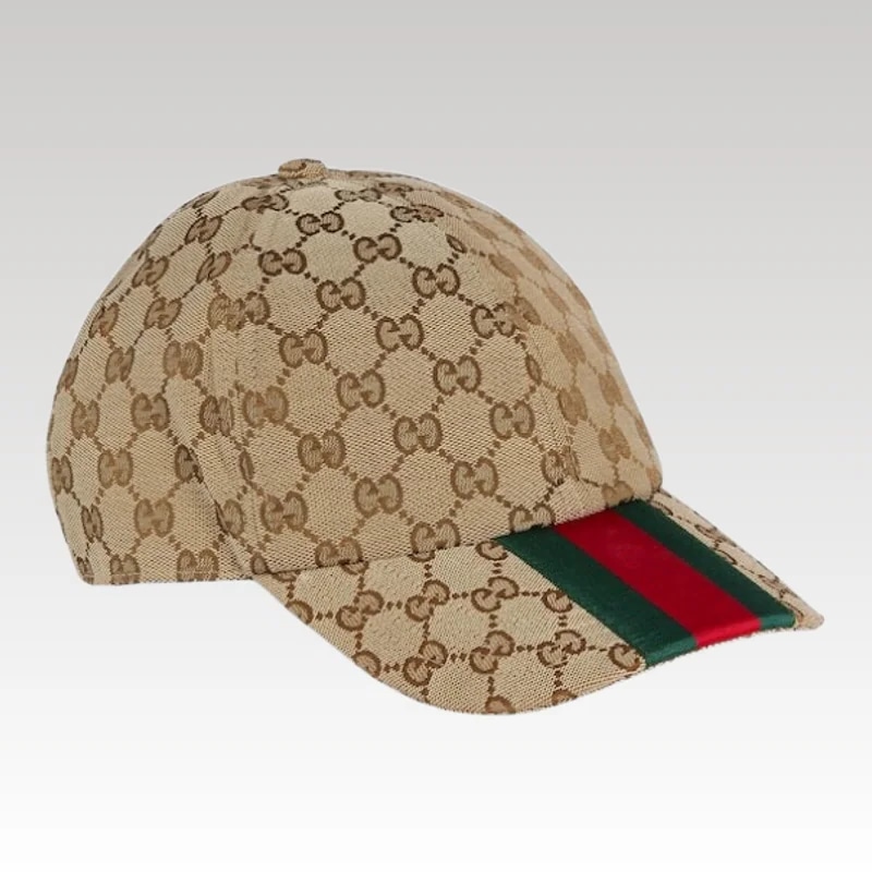 Cap Gucci canvas baseball hat Beige and ebany GC059 - Drip Slum