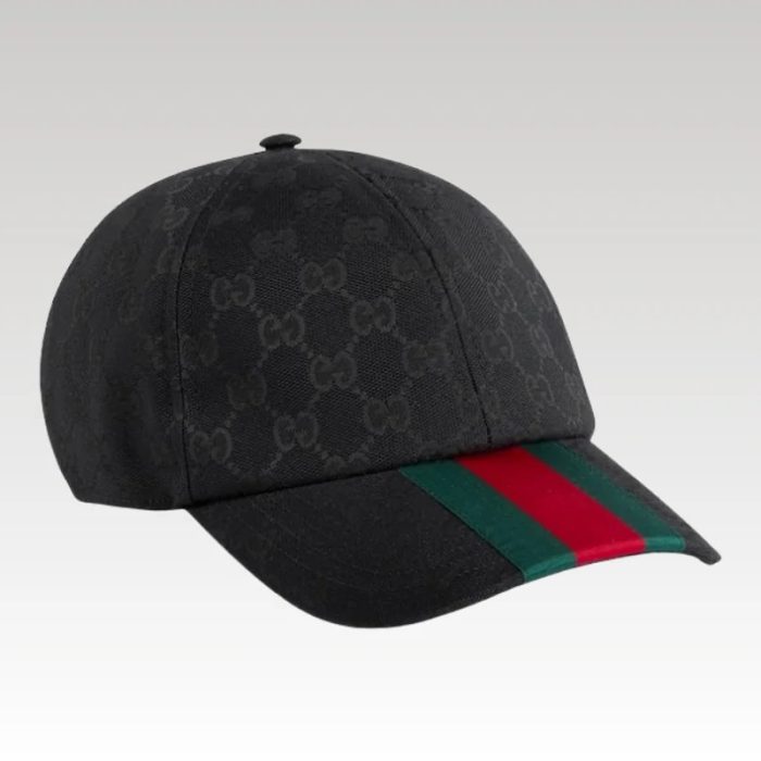 Cap Gucci canvas baseball hat Black GC058 - Drip Slum
