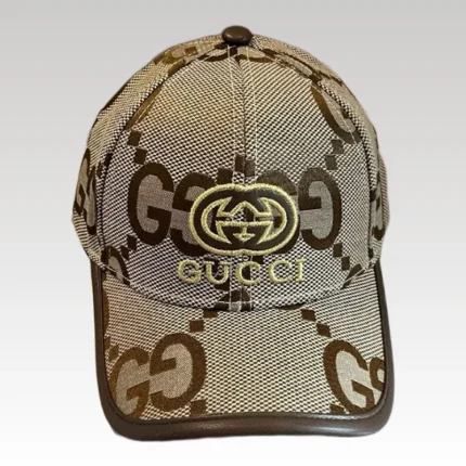 Cap Gucci GG Monogram Beige Baseball GC123 - Drip Slum