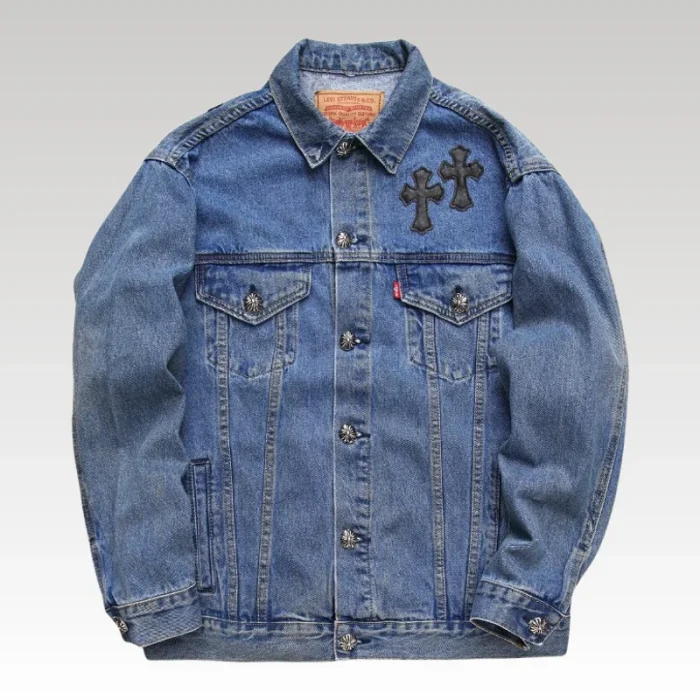 Denim Jacket Chrome Hearts Cross Patch CH052 - Drip Slum
