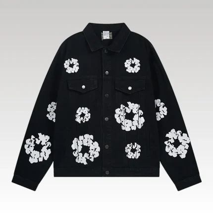 Denim Jacket Denim Tears Floral Print Black - Drip Slum