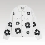 Denim Jacket Denim Tears Floral Print White - Drip Slum
