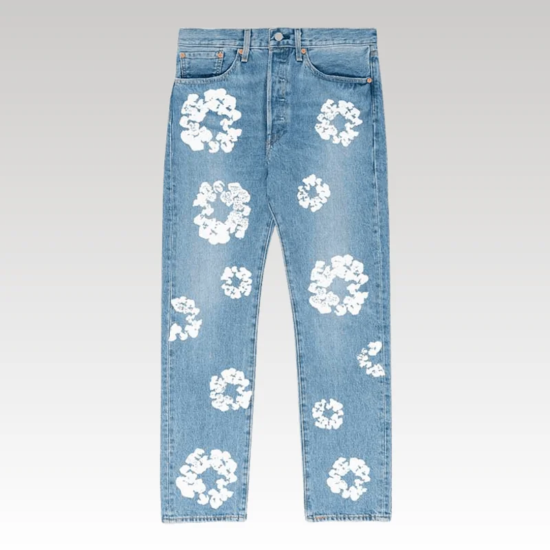Denim Tears x Levi's Cotton Wreath Jeans Ligh Wash - Drip Slum