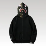 Hoodie BAPE Shark Camo OVO Black BP042 - Drip Slum