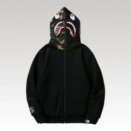 Hoodie BAPE Shark Camo OVO Black BP042 - Drip Slum