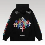 Hoodie Chrome Hearts Multicolor Cross Logo CH079 - Drip Slum