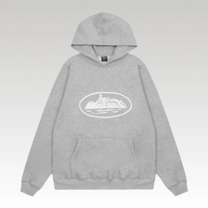 Hoodie Corteiz Alcatraz Gray - Drip Slum