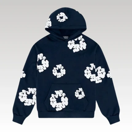 Hoodie Denim Tears The Cotton Wreath Navy - Drip Slum
