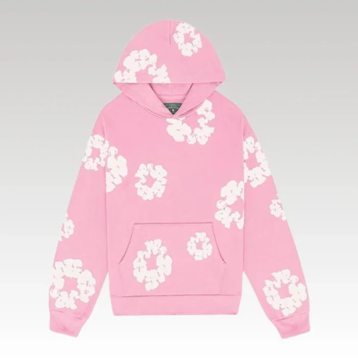 Hoodie Denim Tears The Cotton Wreath Pink - Drip Slum
