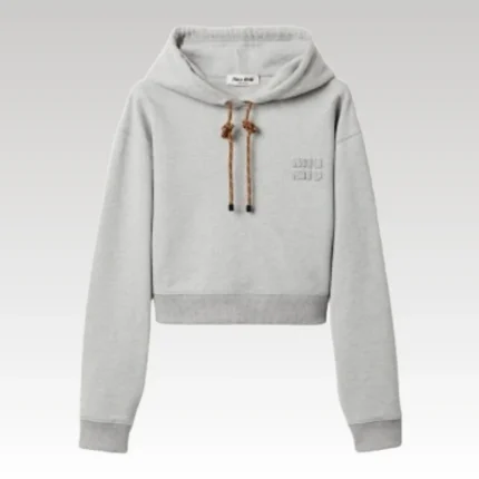 Hoodie Gray Miu Miu MMW018 - Drip Slum