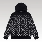 Hoodie Louis Vuitton LV Black Monogram Gradient - Drip Slum