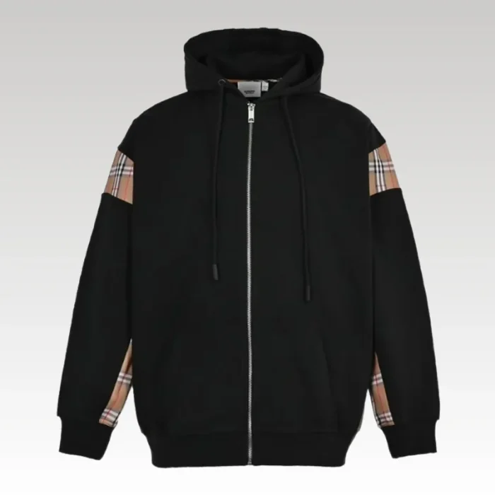 Hoodie Plaid-Detail Burberry BY003 - Drip Slum