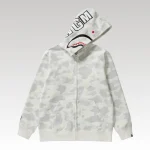 Hoodie Shark Camo Full Zip BAPE BP082 - Drip Slum
