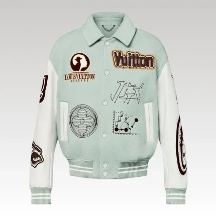 Jacket Louis Vuitton Leather and Wool Varsity - Drip Slum
