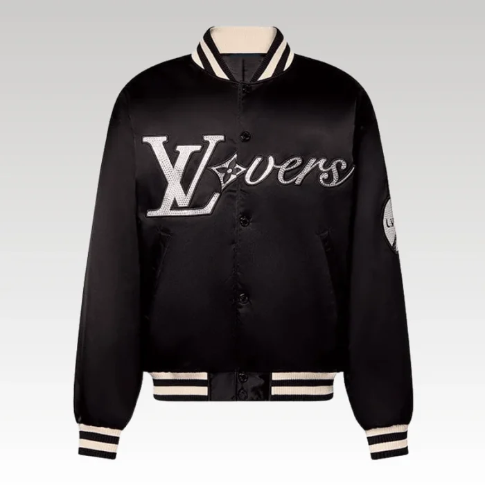 Jacket Louis Vuitton 'LV Lovers' Nylon Crystal Baseball - Drip Slum