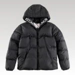 Jacket Puffer Moncler Hooded Black MCL017 - Drip Slum