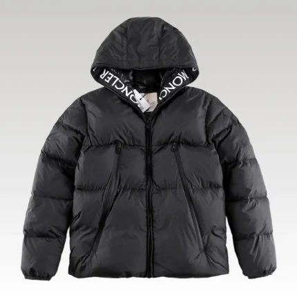 Jacket Puffer Moncler Hooded Black MCL017 - Drip Slum
