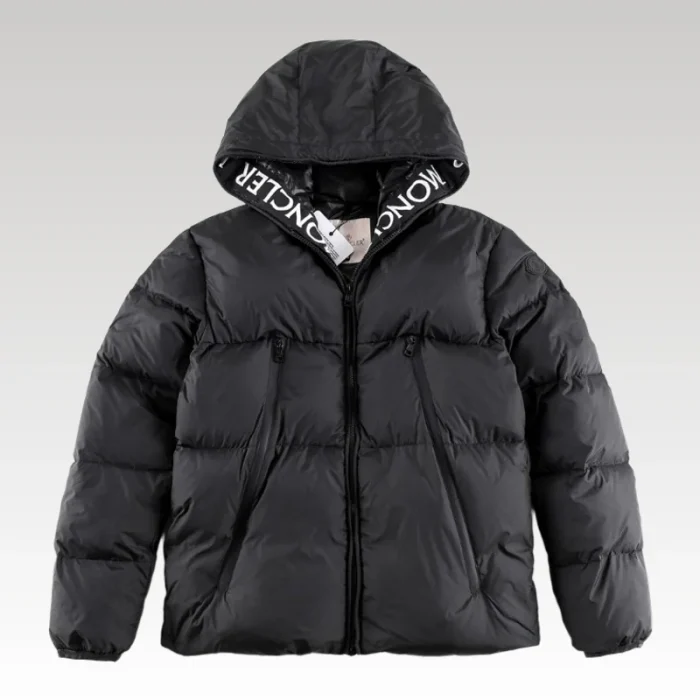 Jacket Puffer Moncler Hooded Black MCL017 - Drip Slum