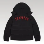 Jacket Puffer Trapstar Irongate Hooded Black/Red - Drip Slum