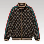 Jacket Track Gucci GG Monogram Black GC105 - Drip Slum