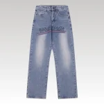 Jeans Balenciaga Logo Vintage Blue BL018 - Drip Slum