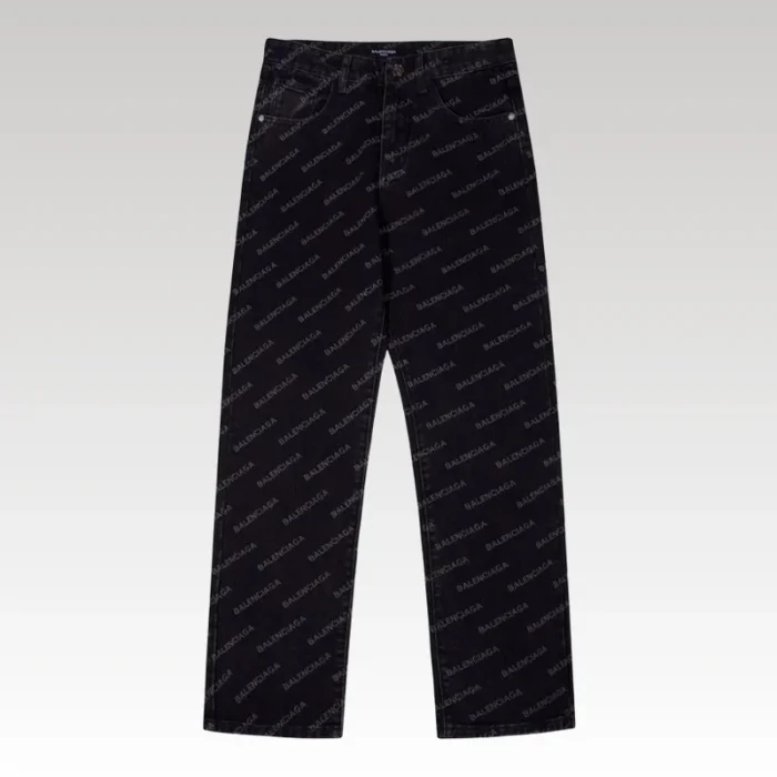 Jeans Balenciaga Monogram Black BL026 - Drip Slum