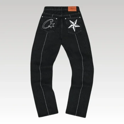 Jeans Corteiz C-Star Black - Drip Slum