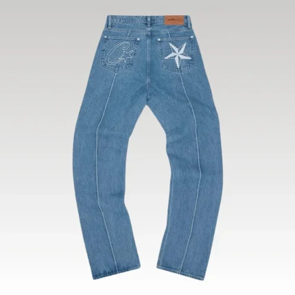 Jeans Corteiz C-Star Blue - Drip Slum