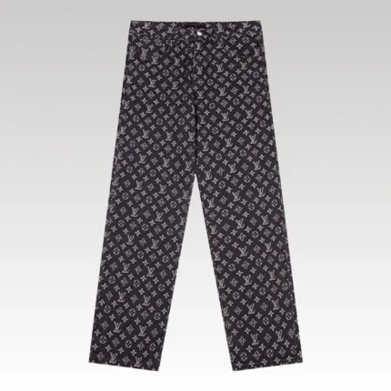 Jeans Louis Vuitton Black Monogram Denim - Drip Slum