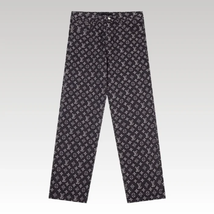 Jeans Louis Vuitton Black Monogram Denim - Drip Slum