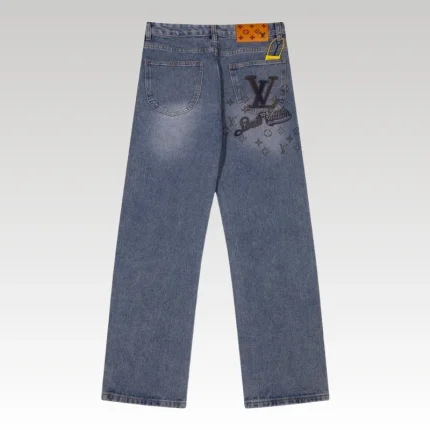 Jeans Louis Vuitton Faded Monogram Pocket Denim LV005 - Drip Slum