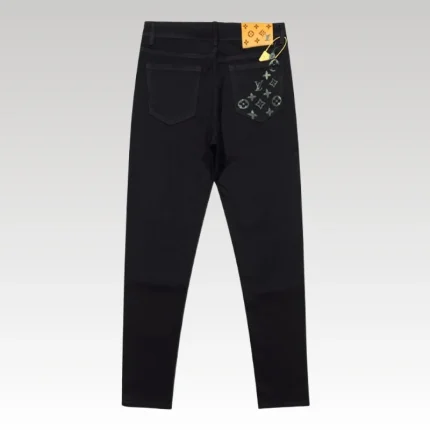Jeans Louis Vuitton LV Black Monogram Pocket - Drip Slum
