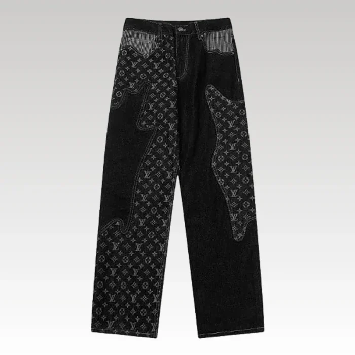 Jeans Louis Vuitton x Nigo Monogram Patchwork Denim - Drip Slum