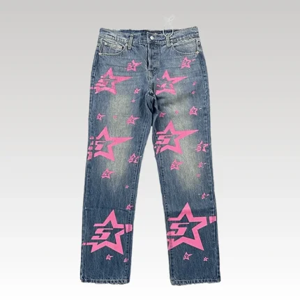Jeans Sp5der Pink Stars - Drip Slum