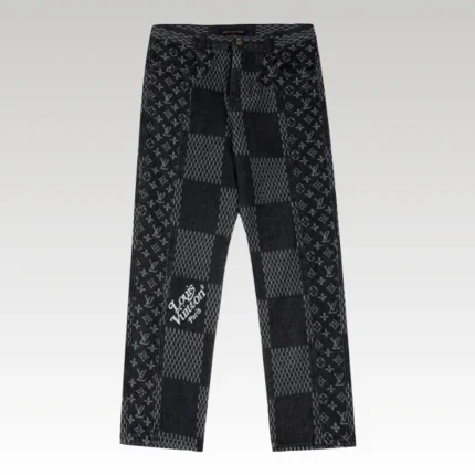 Louis Vuitton LV Patchwork Monogram Denim Pants - Drip Slum