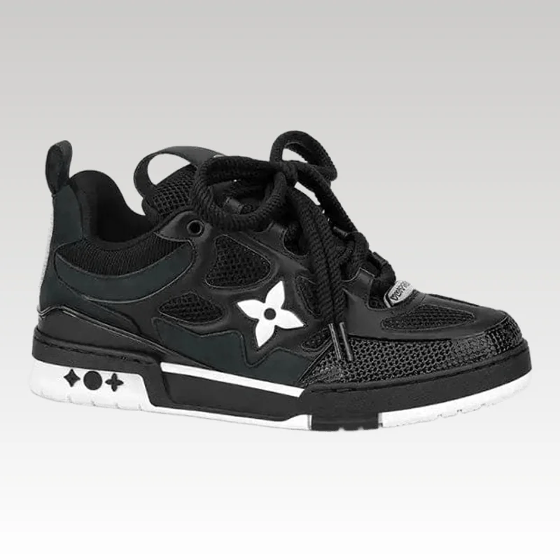 Home Basic 528 Louis Vuitton LV Skate Sneaker Black White - Drip Slum