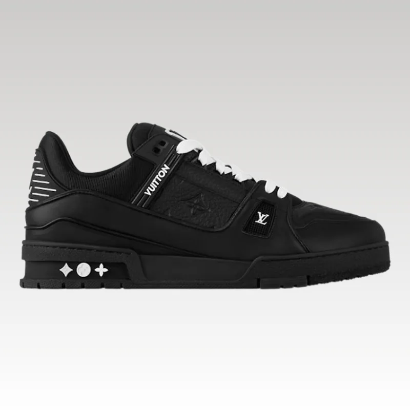 Home Basic 516 Louis Vuitton LV Trainer Monogram All Black - Drip Slum