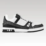 Louis Vuitton Trainer Black Rhinestone Sneakers - Drip Slum