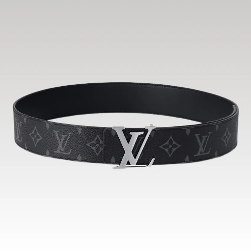 Home Basic 333 LV Initiales 40mm Belt Black - Drip Slum