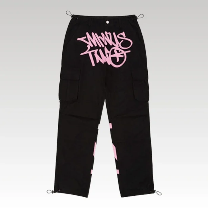 Minus Two Cargo black/Rosa - Drip Slum