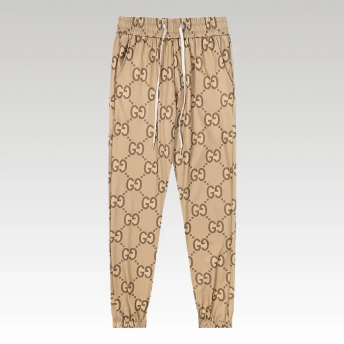 Pants Gucci Monogram Beige Joggers GC052 - Drip Slum