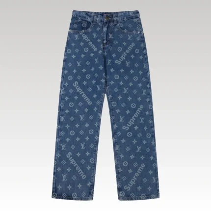 Pants Louis Vuitton x Supreme Monogram Denim LV045 - Drip Slum