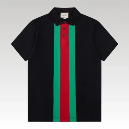 Polo Gucci Vertical Stripe Logo GC118 - Drip Slum