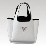Prada White/Black Medium Leather Bag PD082 - Drip Slum