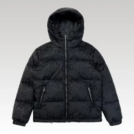 Puffer Jacket Gucci Monogram Black GC081 - Drip Slum