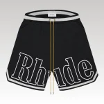 Rhude Court Logo Shorts - Drip Slum